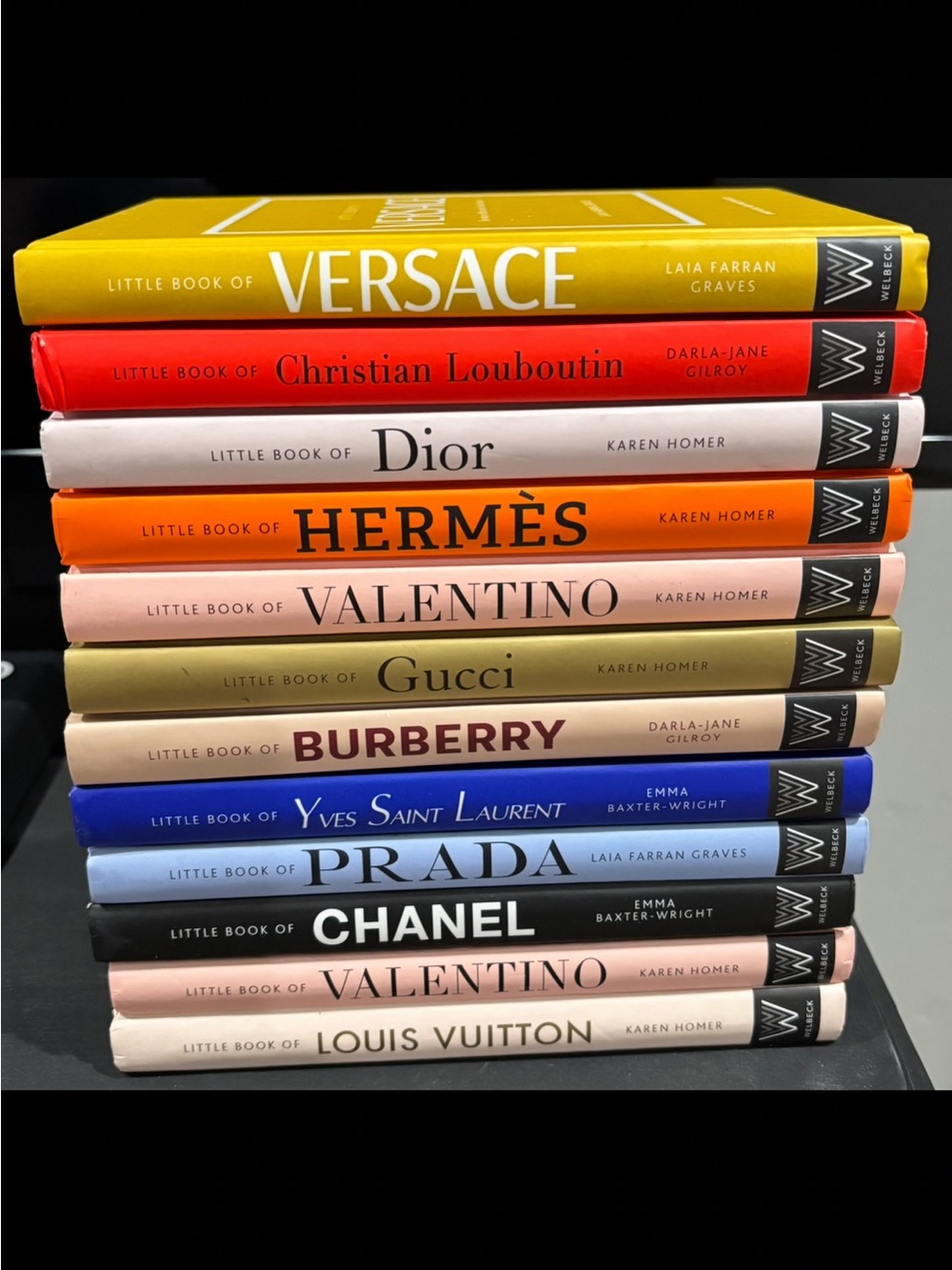 Stack of Luxury Fashion Books - Multicolor Decorative Set